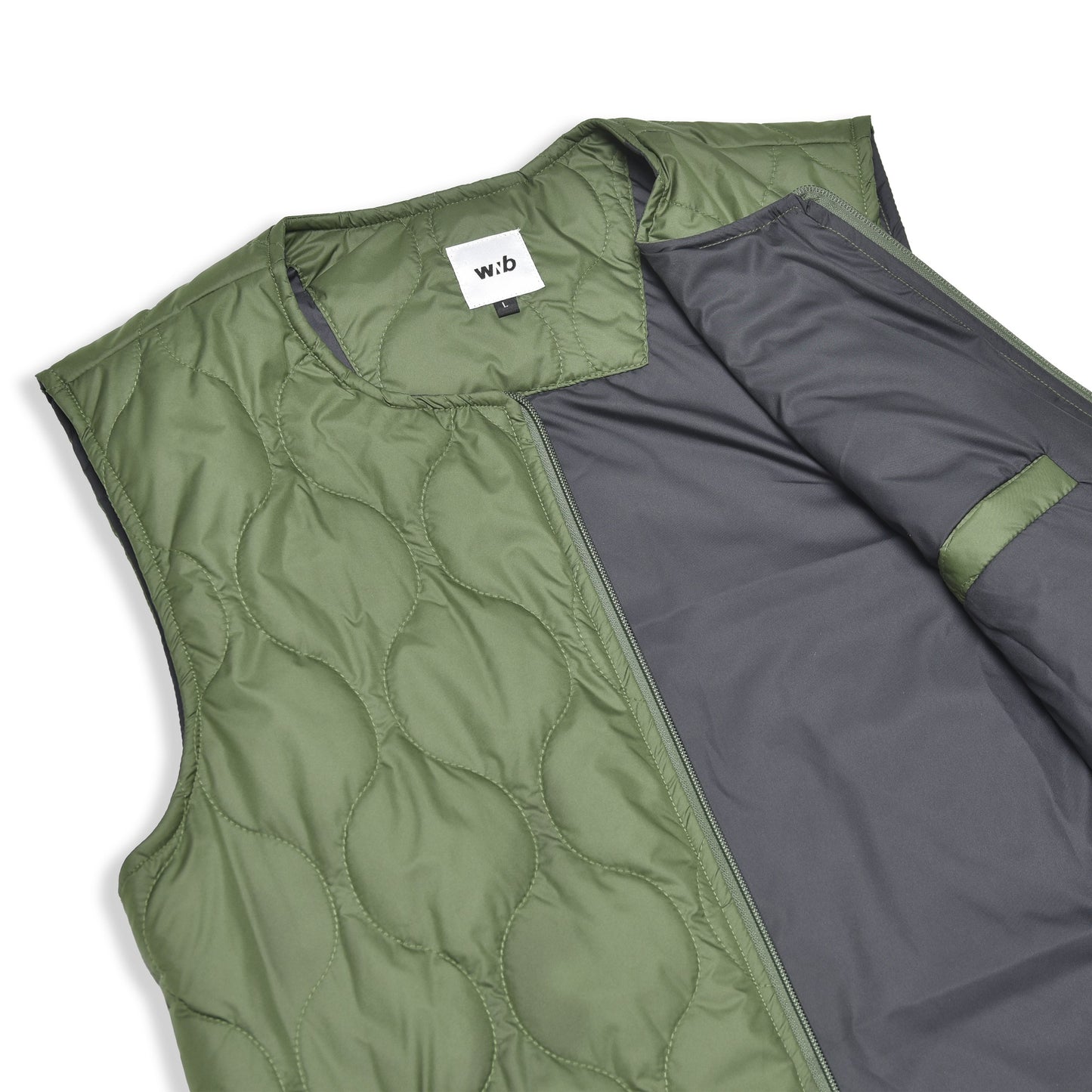 MIZO PUFFER VEST GREEN