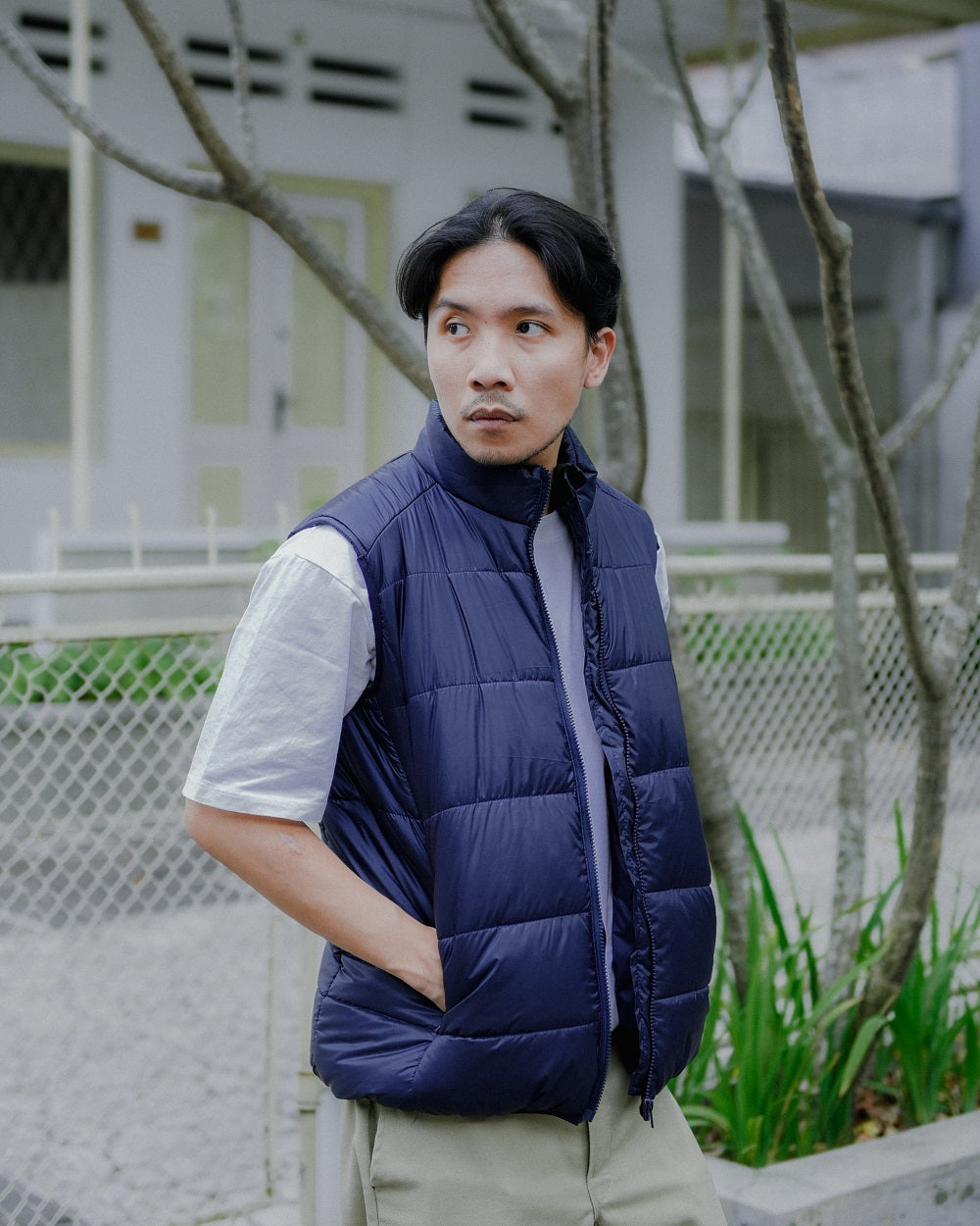 OSLO PUFFER VEST NAVY