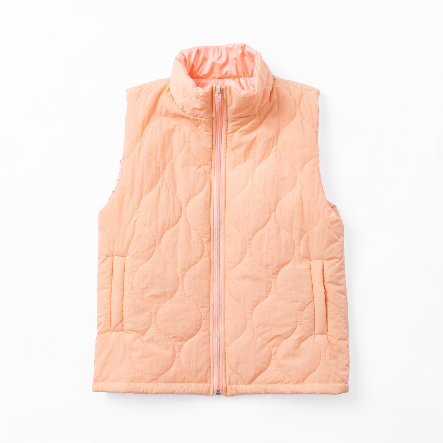 SAL PUFFER VEST PEACH