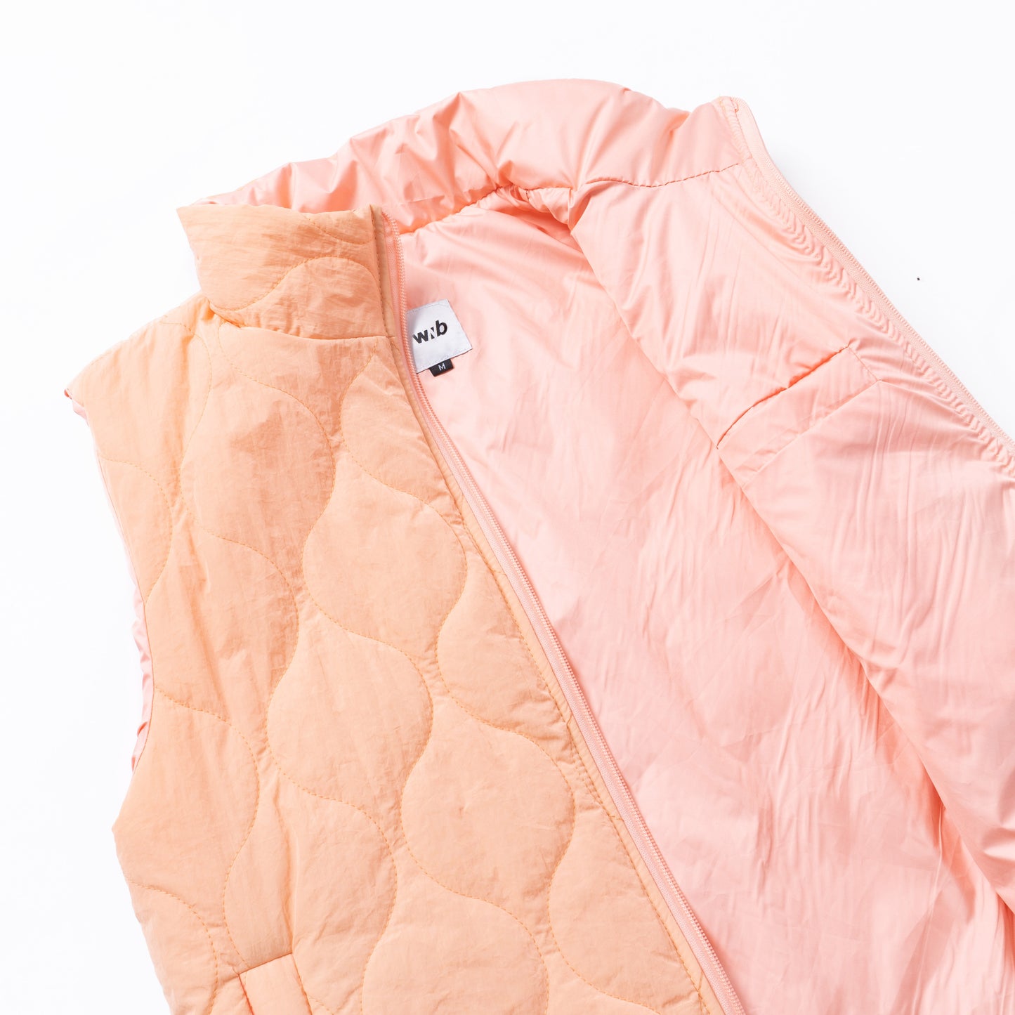 SAL PUFFER VEST PEACH