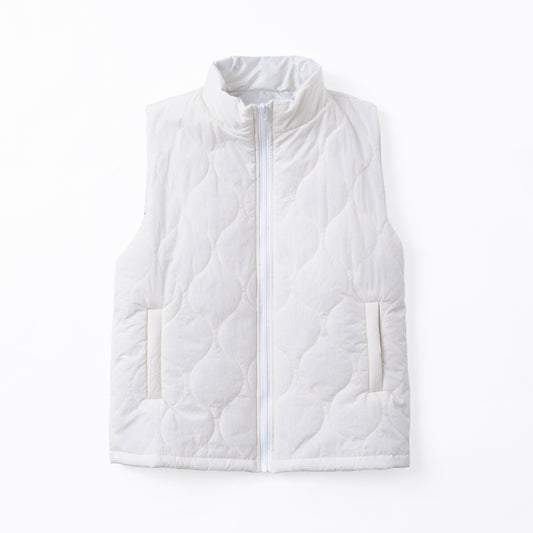 SAL PUFFER VEST IVORY