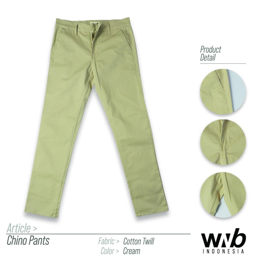 WNB CHINOS PANTS CREAM