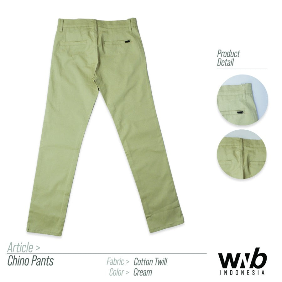 WNB CHINOS PANTS CREAM