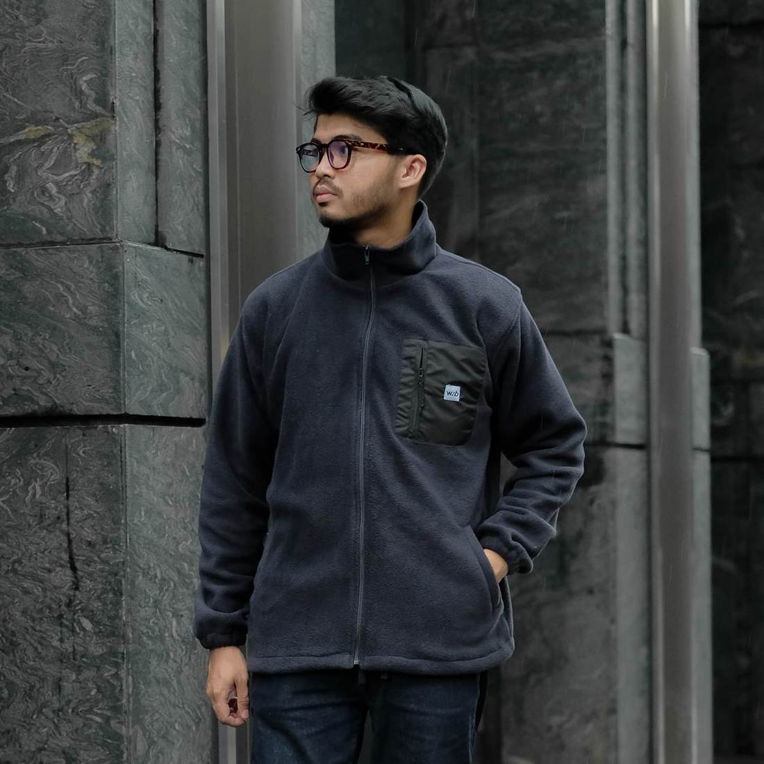 MALV POLAR JACKET NAVY