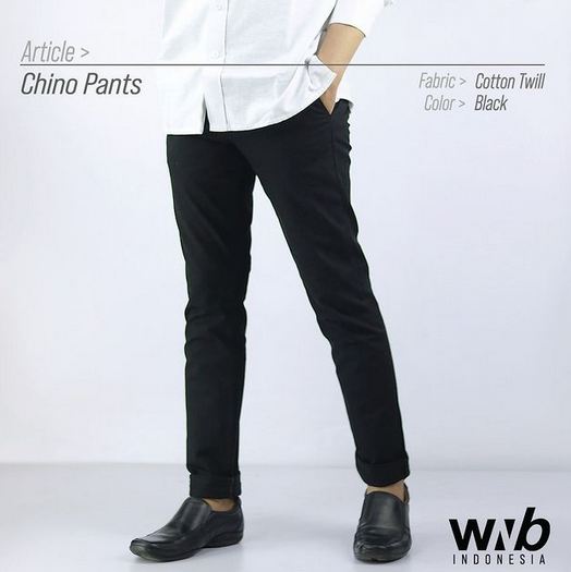 WNB CHINOS PANTS HITAM