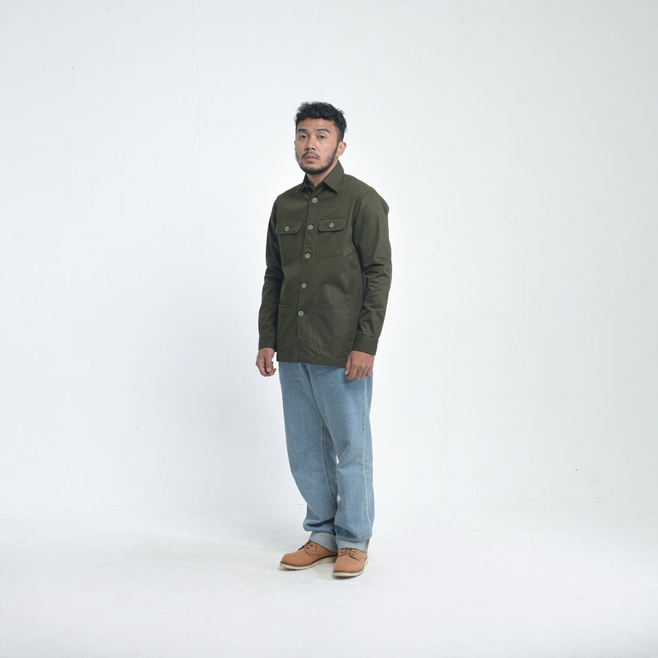 ALEX TWILL JACKET OLIVE GREEN