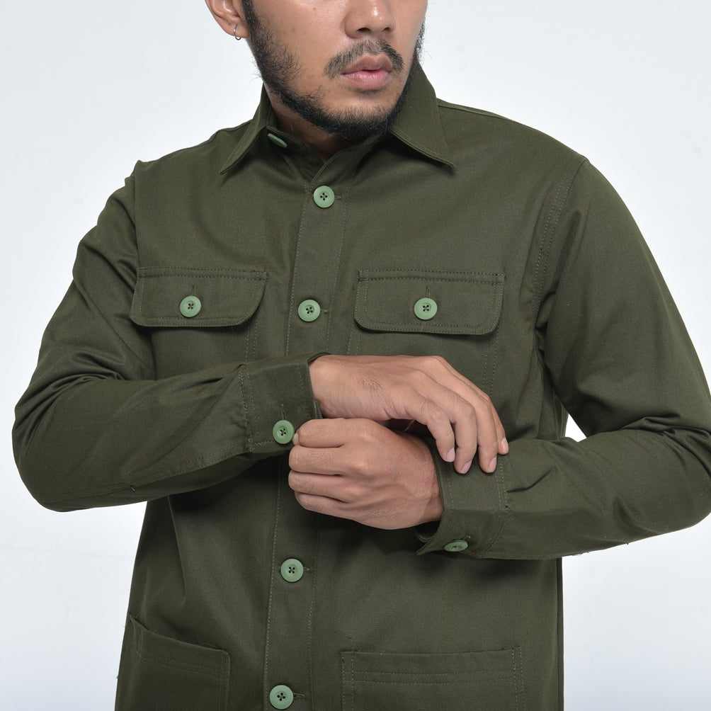 ALEX TWILL JACKET OLIVE GREEN