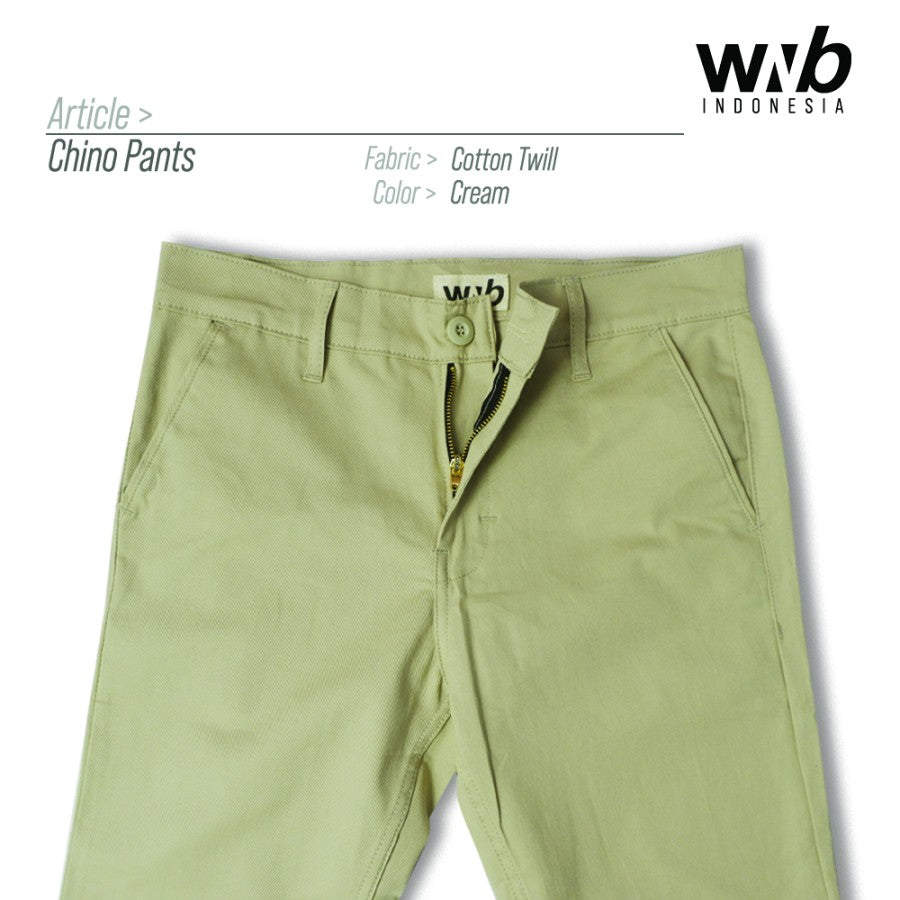 WNB CHINOS PANTS CREAM