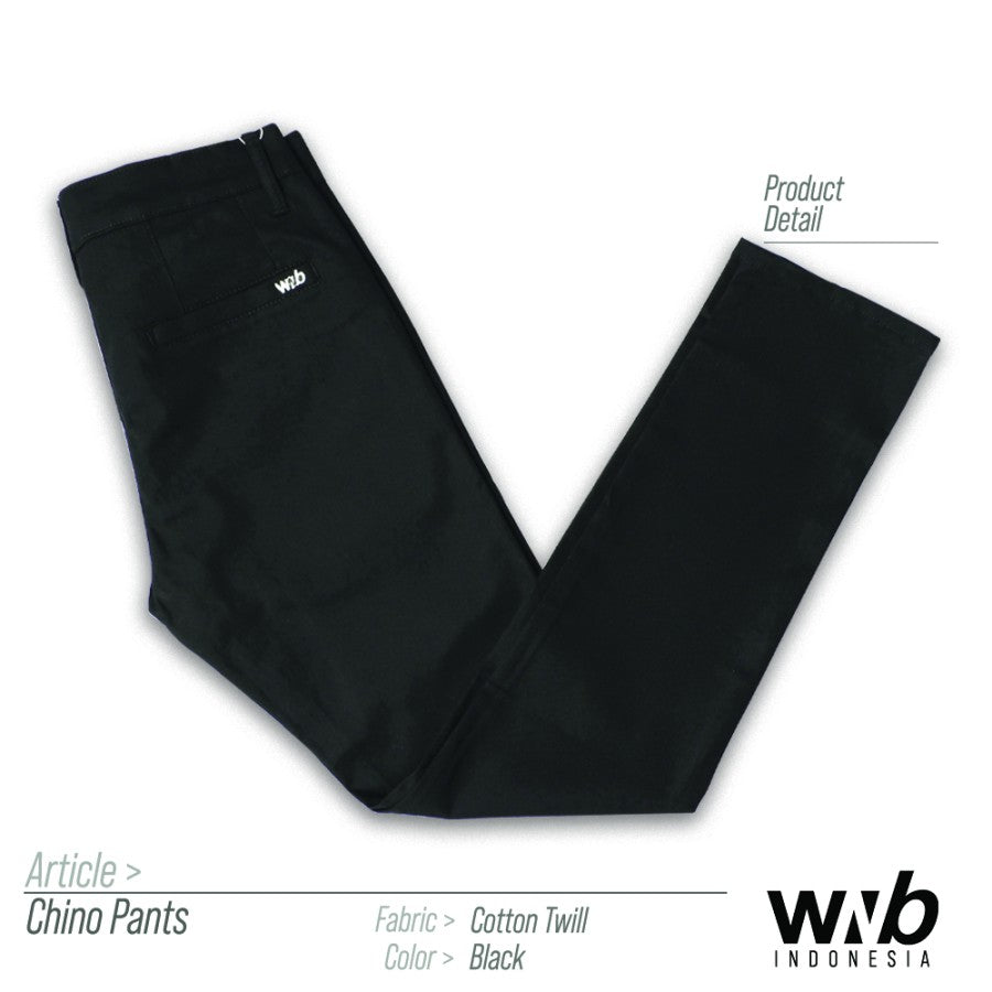 WNB CHINOS PANTS HITAM