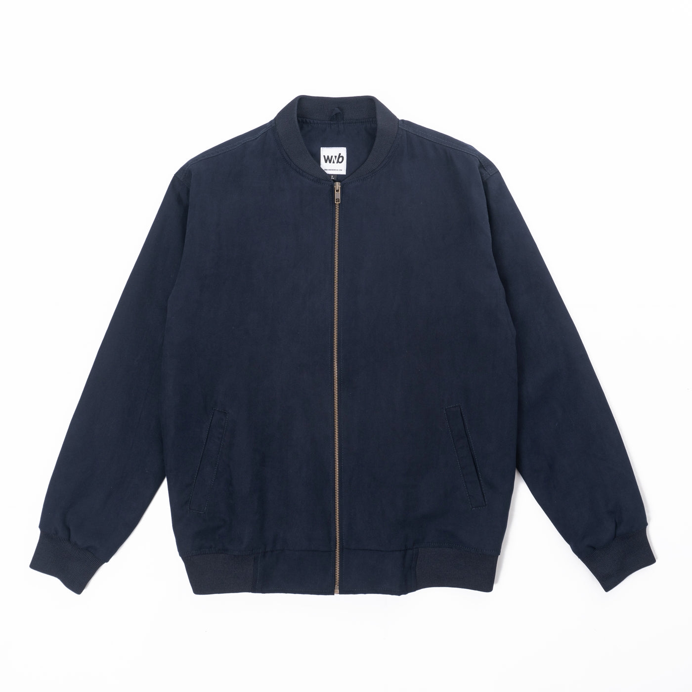 SAL SUEDE BOMBER JACKET NAVY